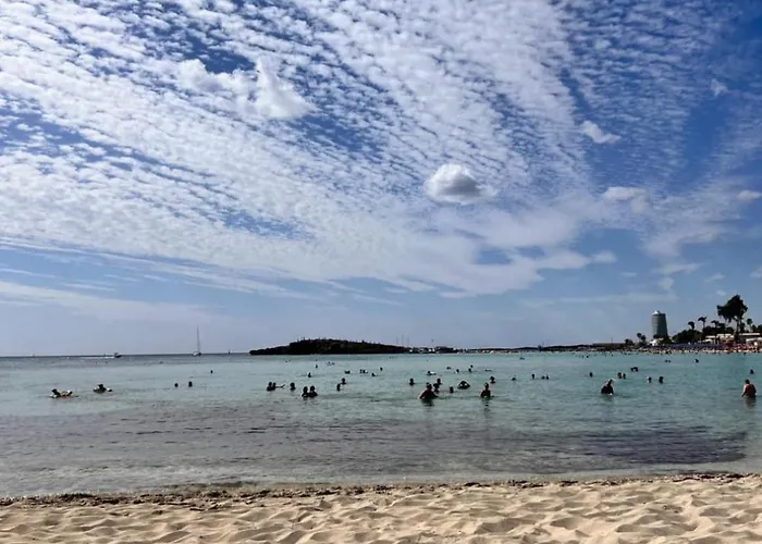 Nissi Pool View Large Terrace 450m From Nissi Aya Napa